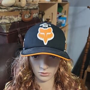 Fox Racing Black and Orange Cap